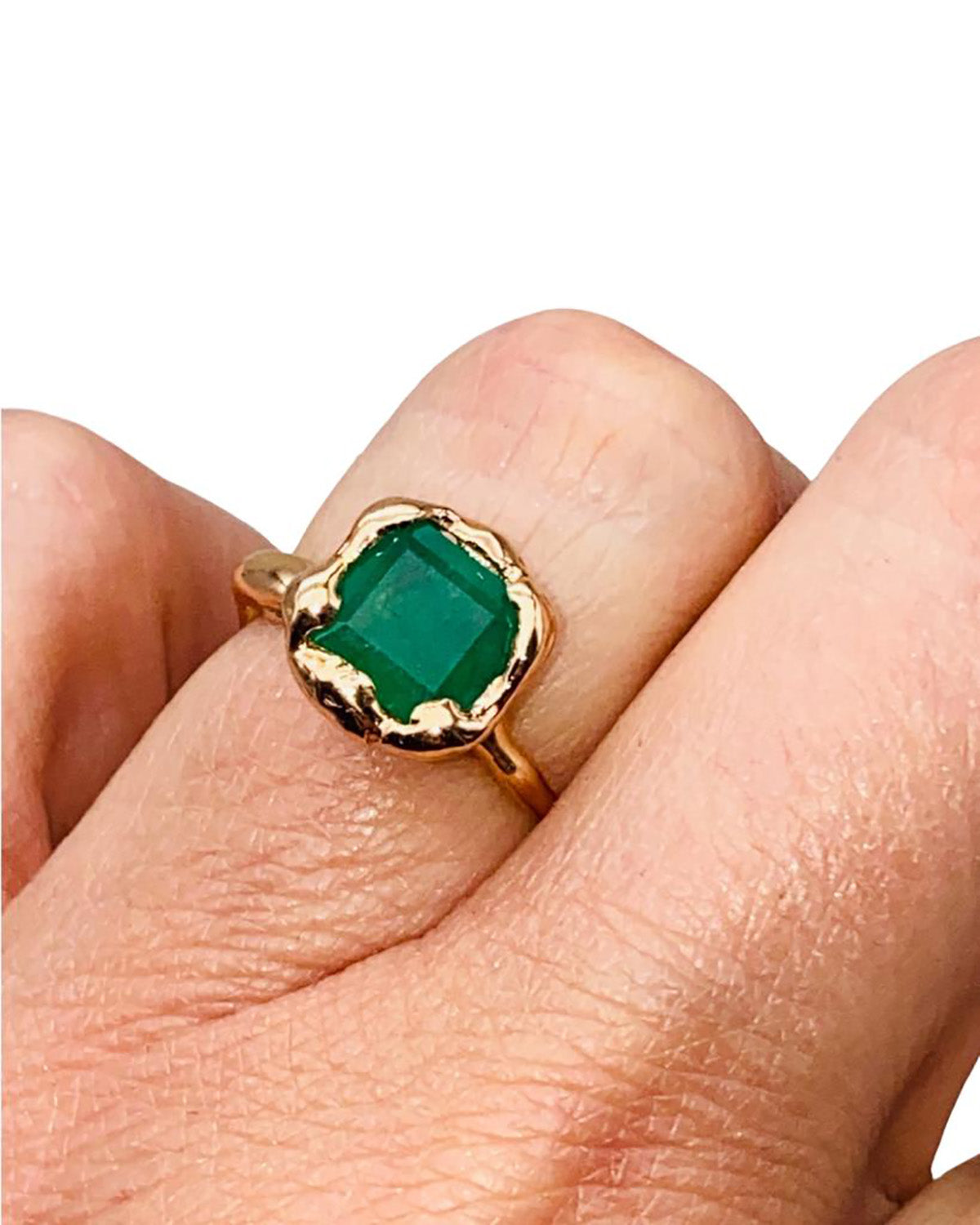 18kt Gold Emerald Ring