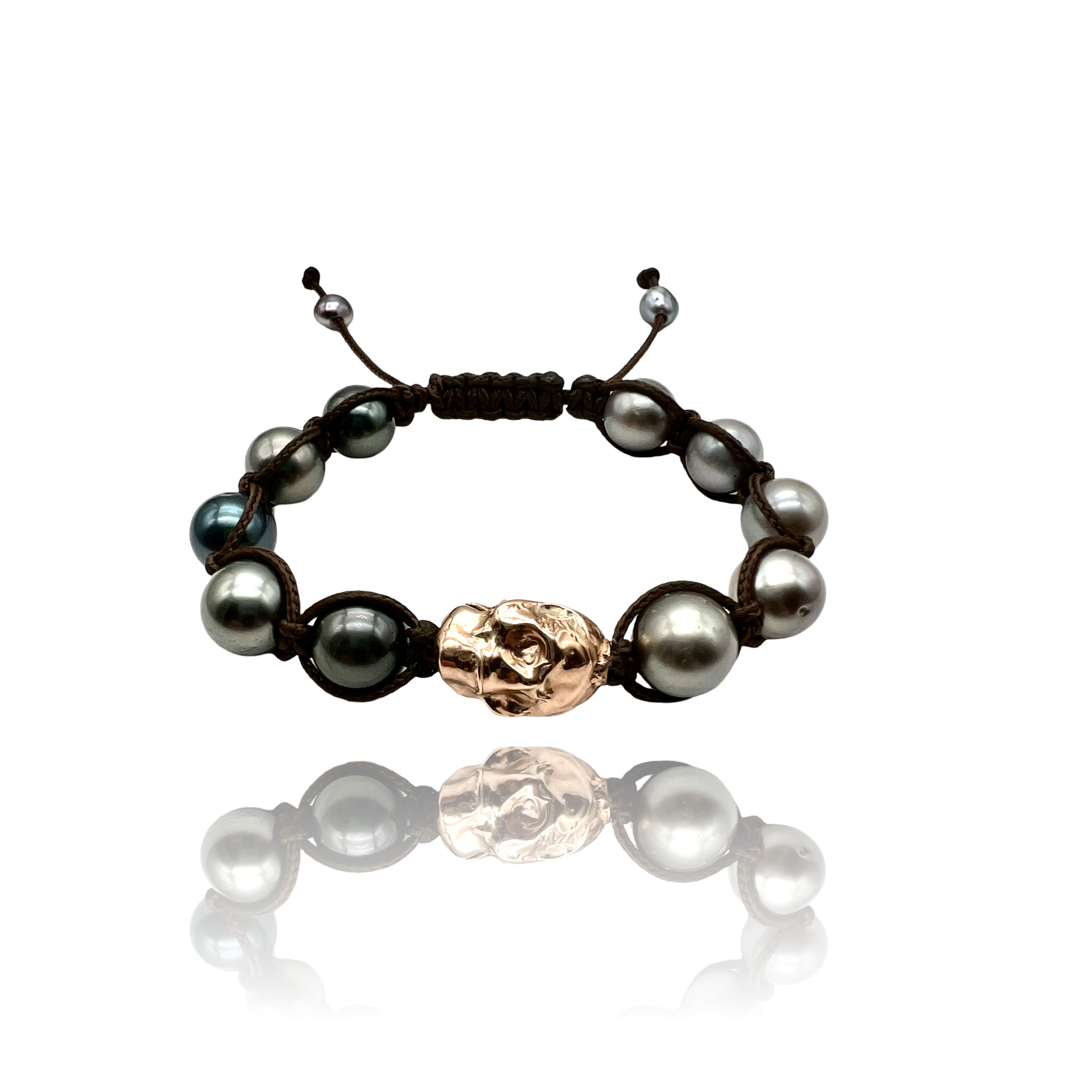 9kt rose gold Bracelet with Tahiti pearls