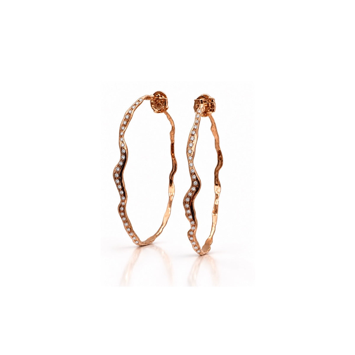 Gold Giga Organic Hoops