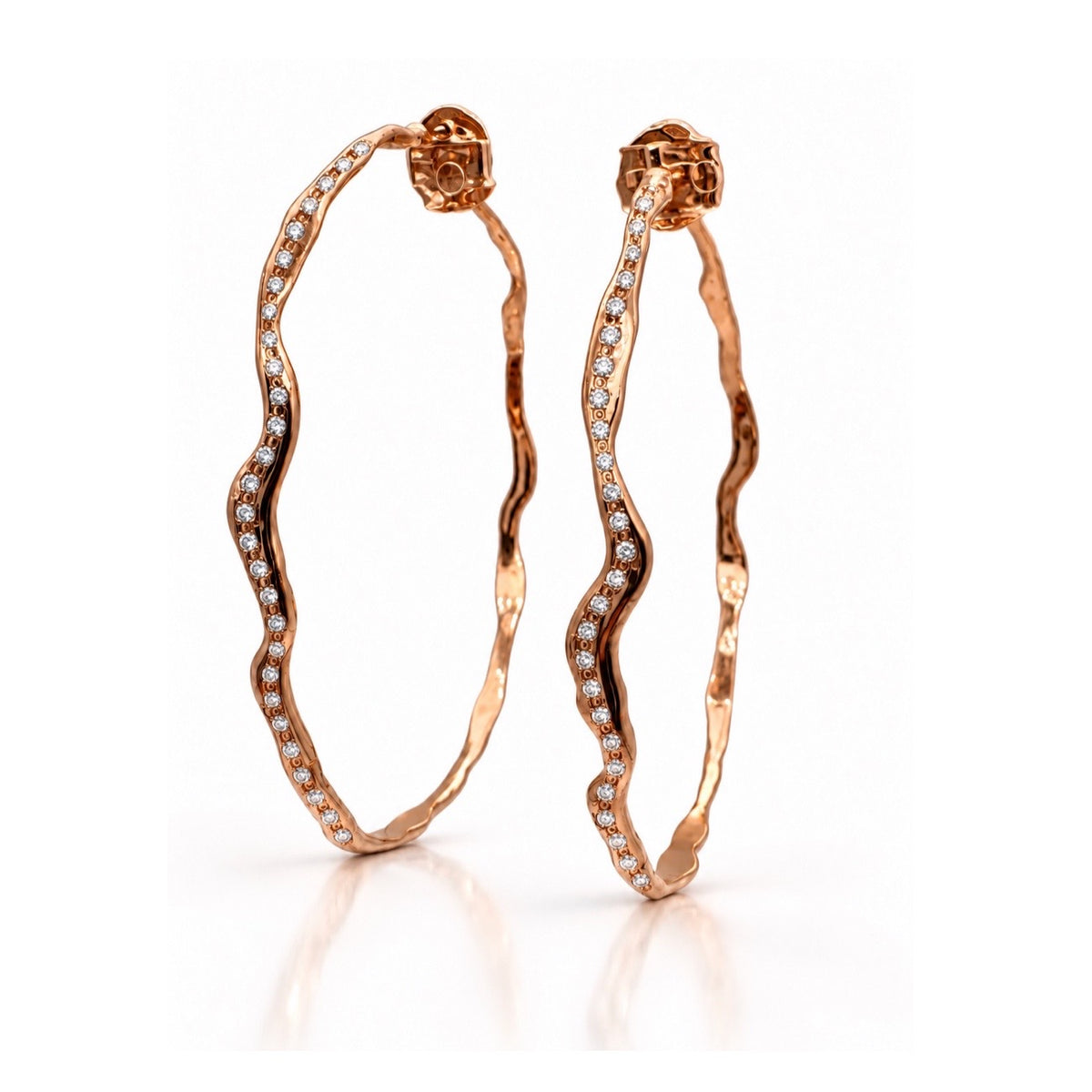 Gold Giga Organic Hoops