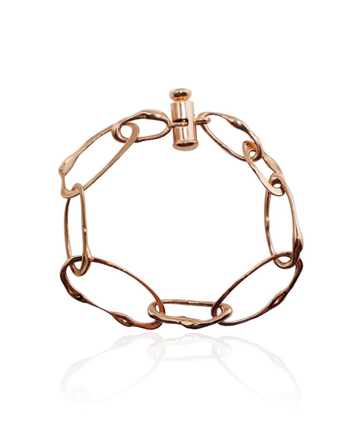 18kt Gold Barilotto Oval Bracelet
