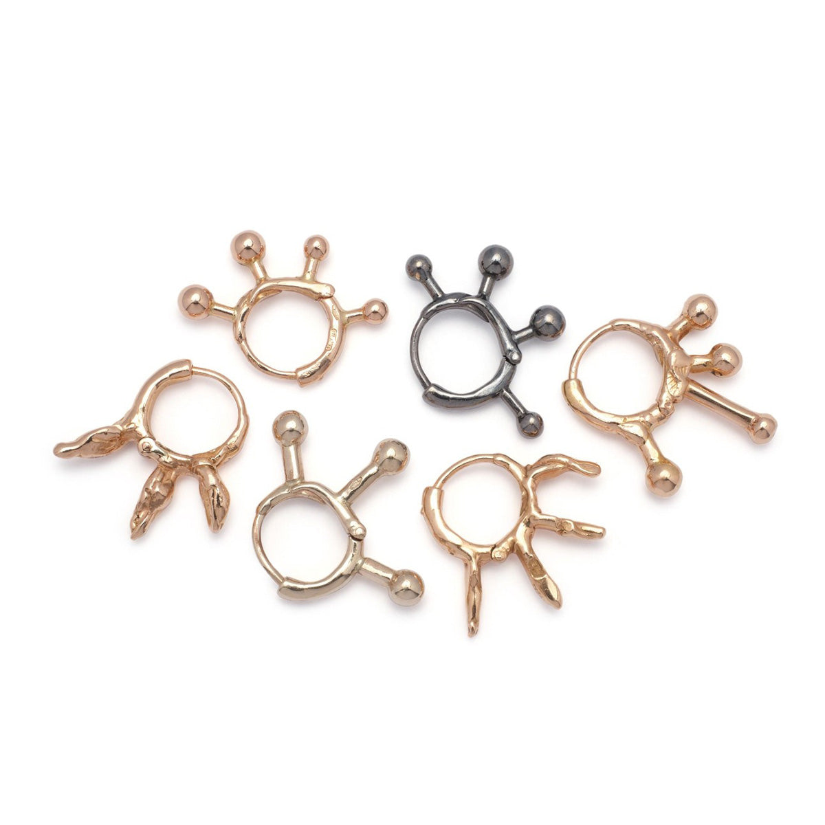 Rose Gold Afro Earring