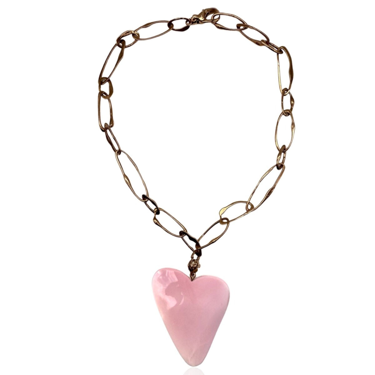 Silver Shell Heart Pendant