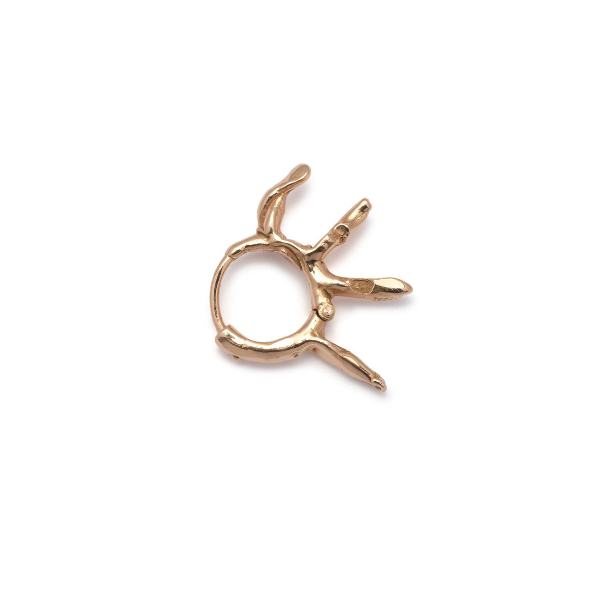 Rose Gold Afro Earring