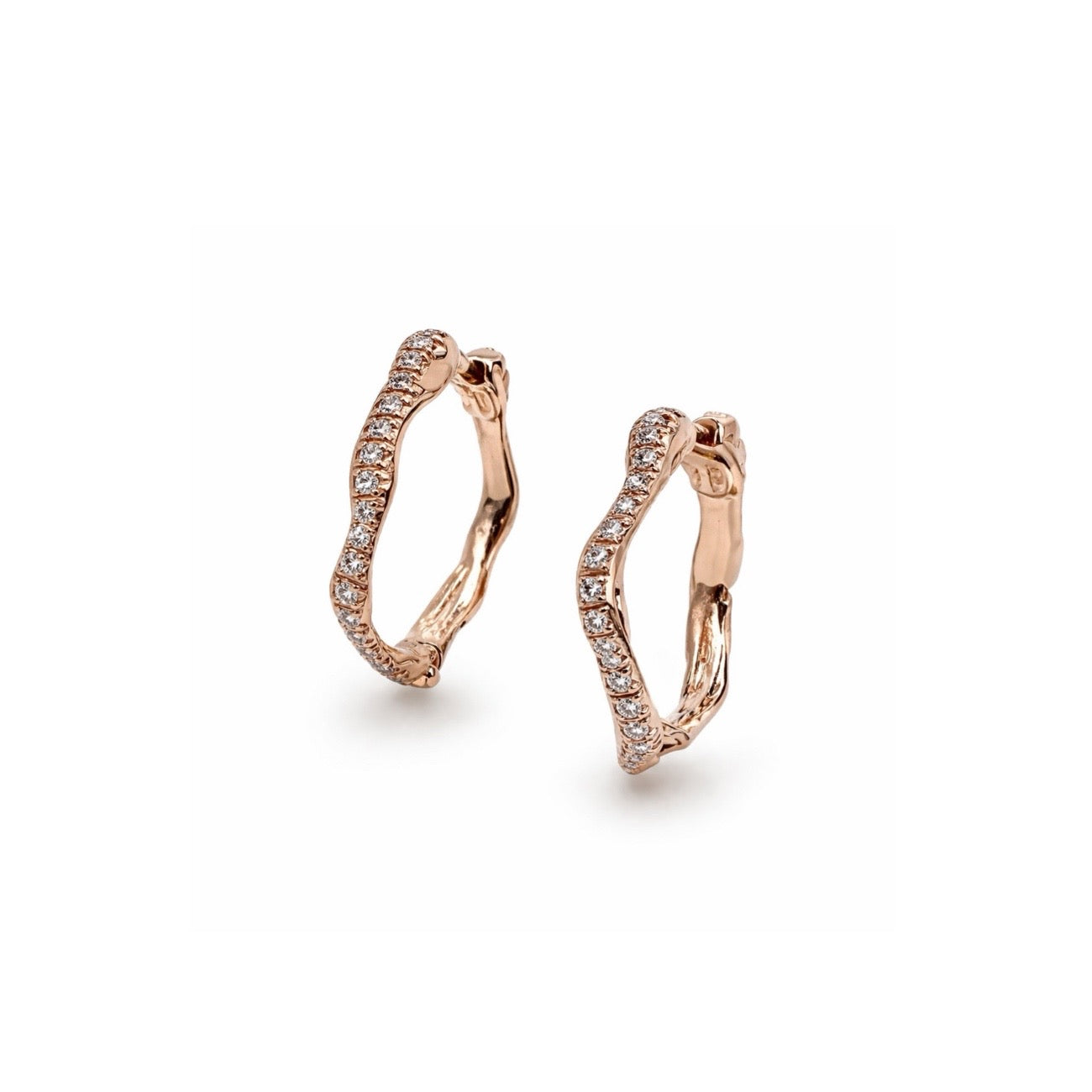 18kt Gold Fluid Hoops Earrings