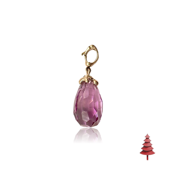 18 kt Rose gold Kunzite Organic Pendant