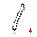 18 kt black gold Tahiti Pearls necklace