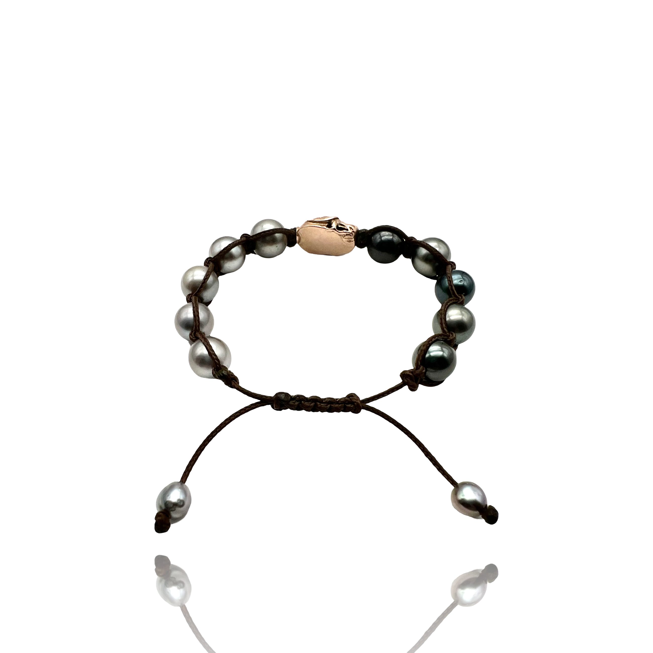 9kt rose gold Bracelet with Tahiti pearls