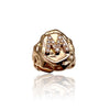 Yellow Gold  Free Shape Chevalier Ring