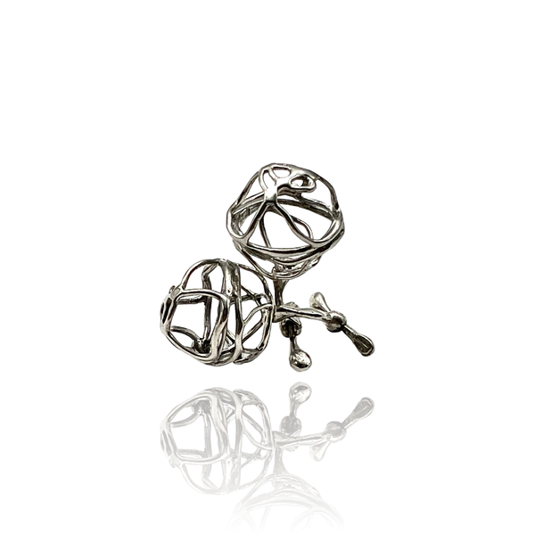 Silver Cage cufflinks