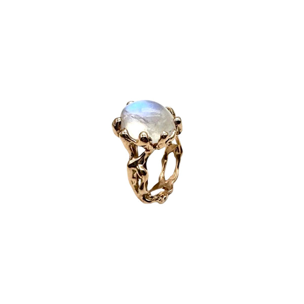 18kt Rose Gold MICRO Quercus Blu Moonstone Ring