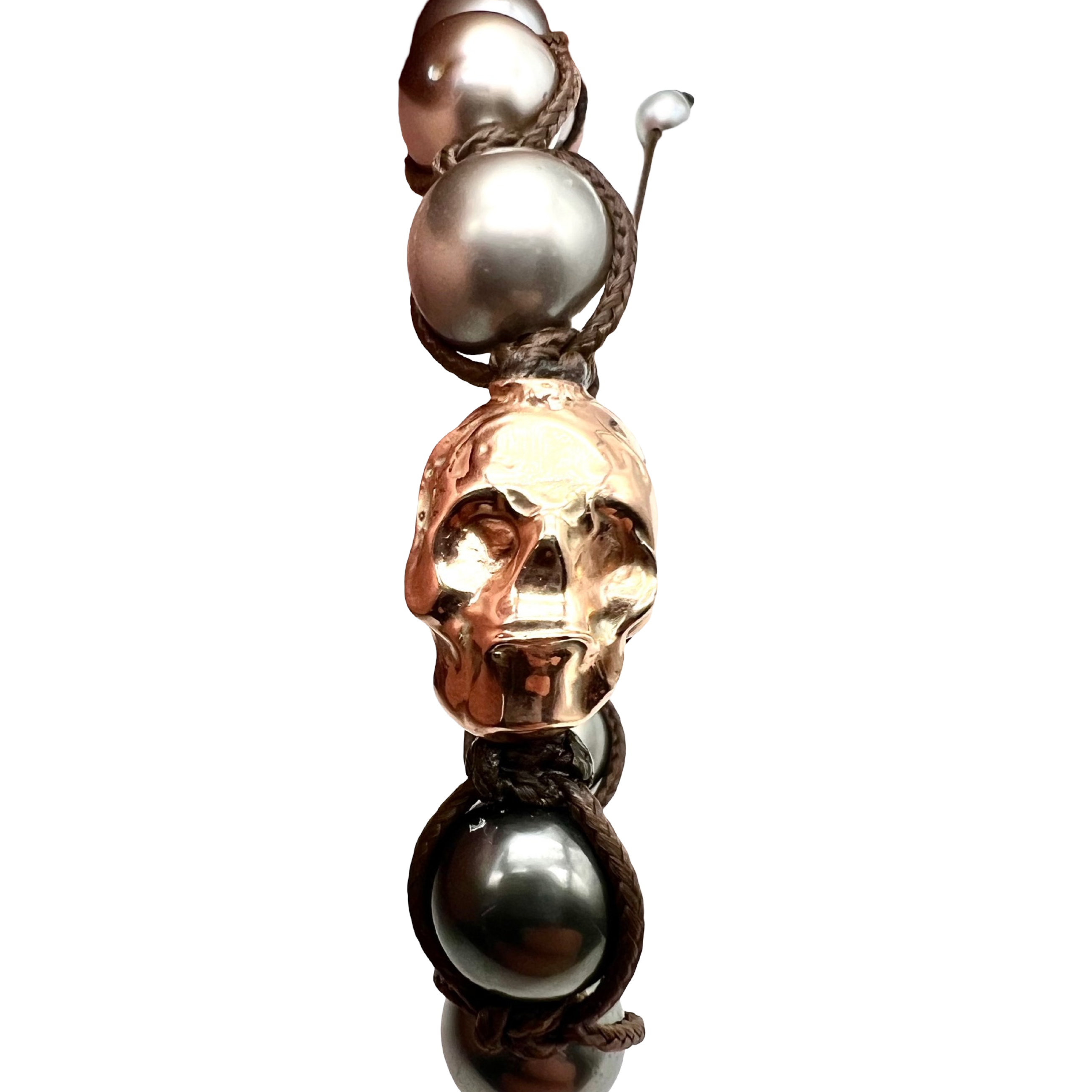 9kt rose gold Bracelet with Tahiti pearls