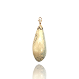 White amber Pendant 18kt Rose Gold