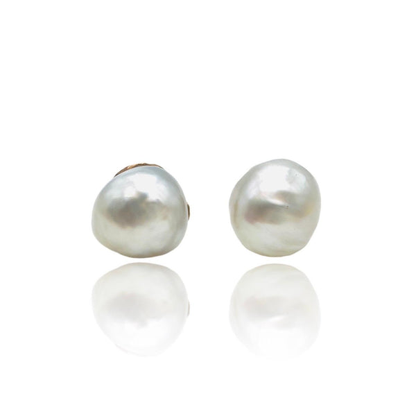 18kt Rose Gold Bomboloni earrings with australian pearls