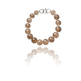 Silver naif Necklace with white rutilated Quartz