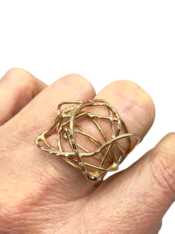 18kt Aero Wire Ring