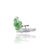 Sterling Silver with croccodile and rooster jade cufflinks