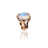 18k Gold Petite Quercus Rainbow Moonstone Ring