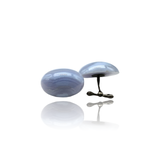 Sterling Silver and blue calcedony cufflinks