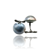 Silver and mabe pearls cufflinks