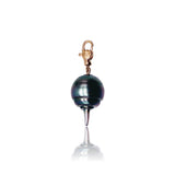 18kt Rose Gold pendant with Tahitian black Pearl
