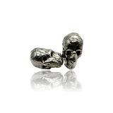 Sterling Silver black big skull cufflinks