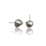 18 kt Rose Gold earrings with Tahitian Keshi Pearls