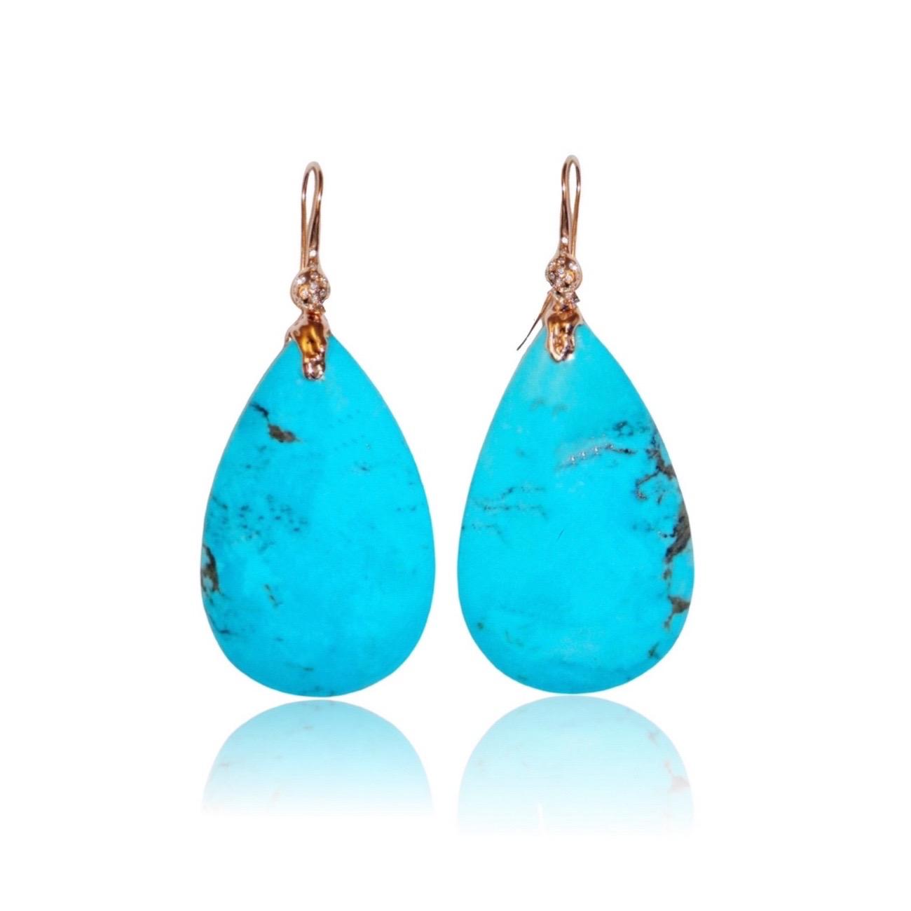 Drops in Light Turquoise