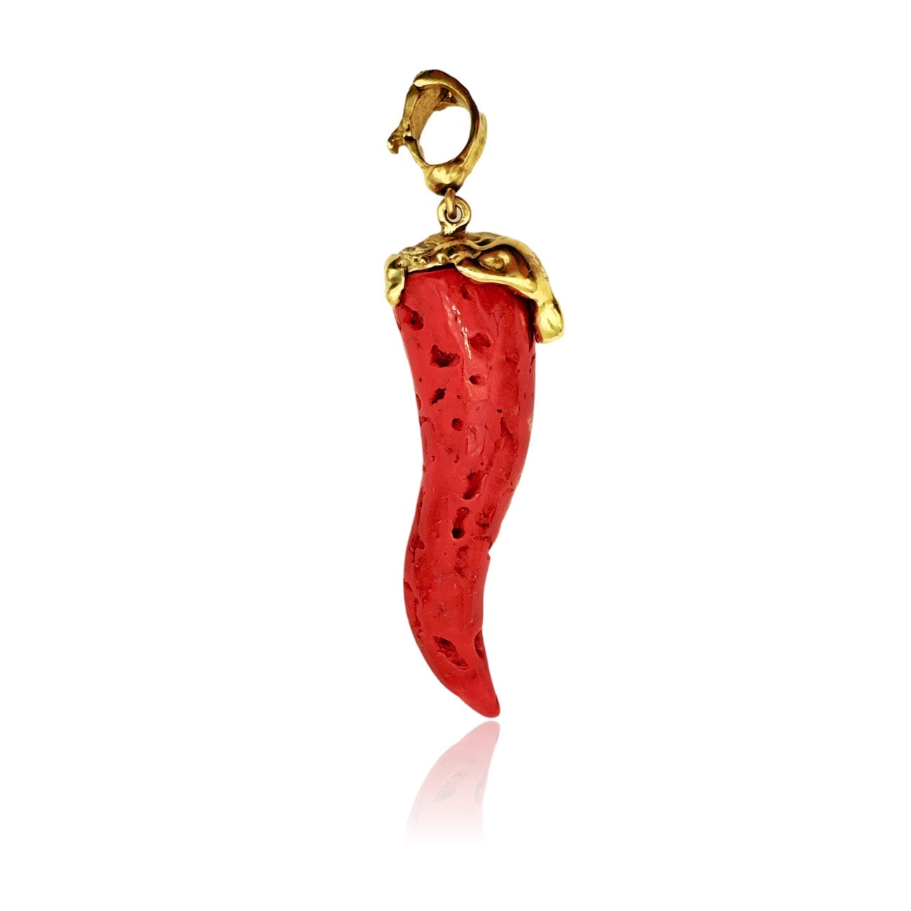 Coral Corn Pendant