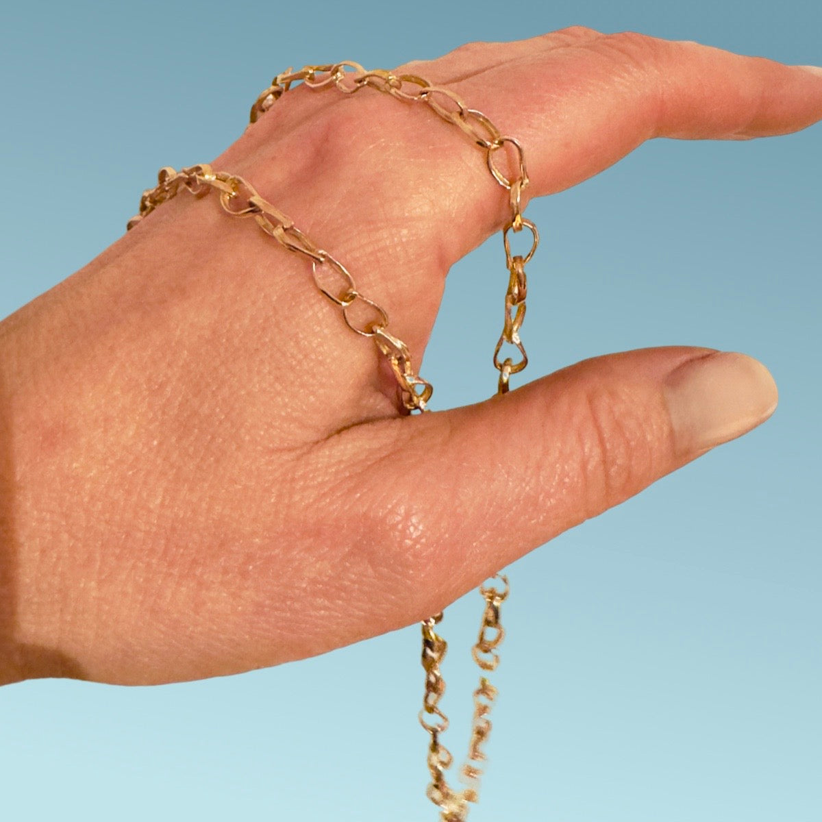 18kt Rose Gold Micro BIG Necklace Chain