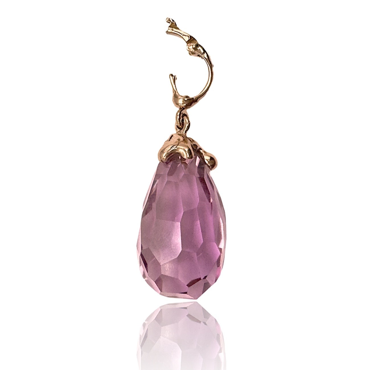 18 kt Rose gold Kunzite Organic Pendant