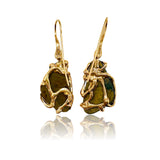 18kt Rose Gold Brown Sapphires Quercus Earrings