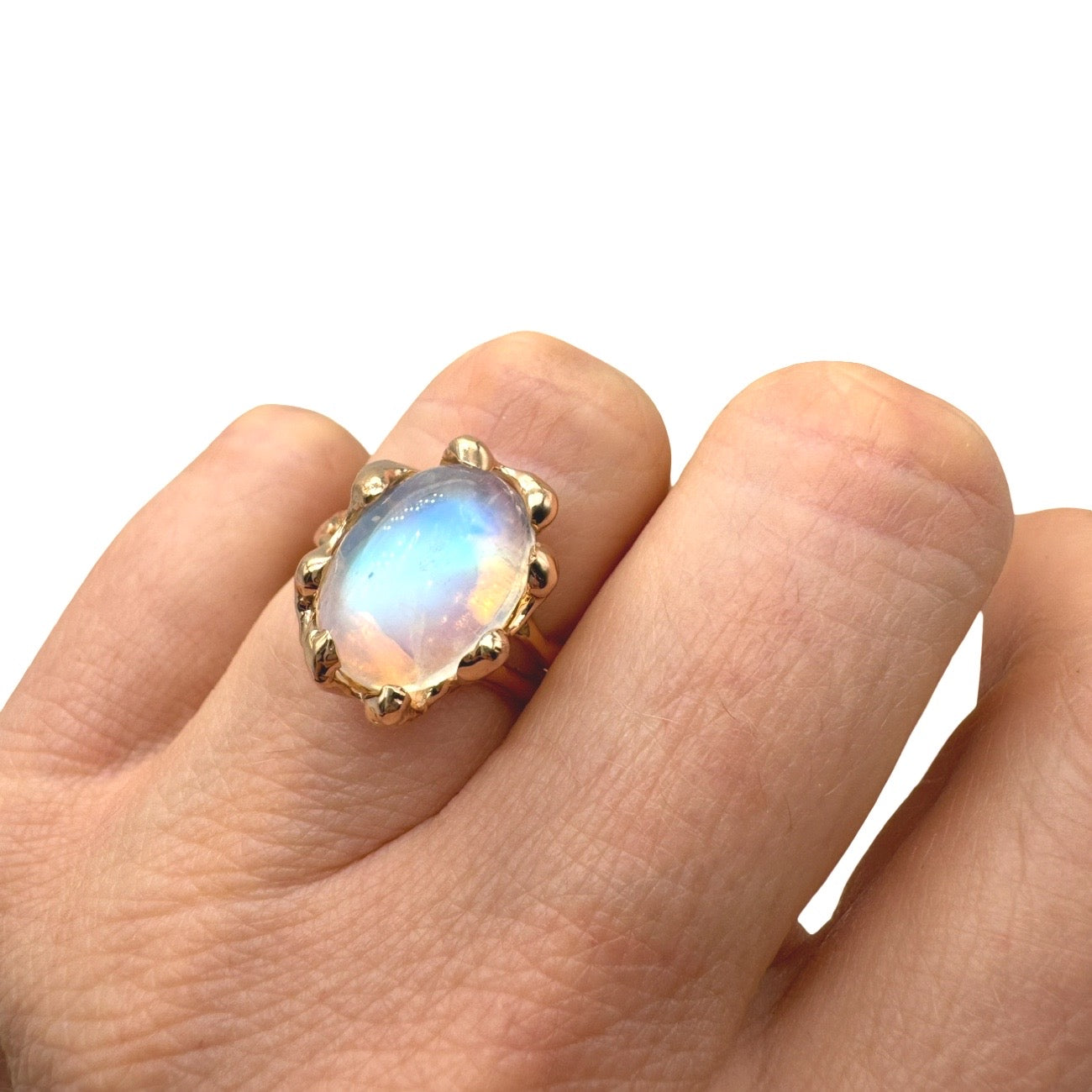 18kt Rose Gold MICRO Quercus Blu Moonstone Ring