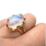 18kt Rose Gold MICRO Quercus Blu Moonstone Ring