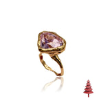 18kt Gold Microbo Ring with Kunzite