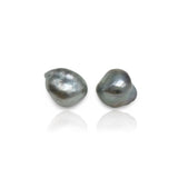 18 kt Rose Gold earrings with Tahitian Keshi Pearls
