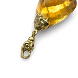 18 KT Yellow Gold Pendant with Citrine Quartz