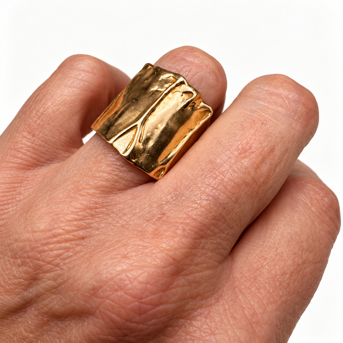 Rose Gold Cannolo Ring