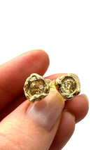 18 kt Yellow Gold earrings and Natural Yellow Zircon