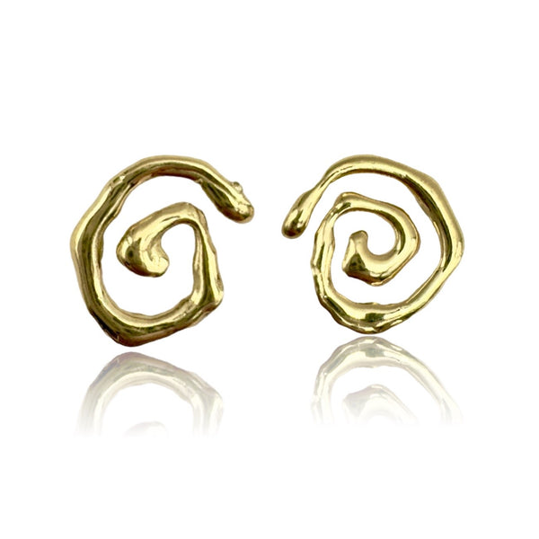 Spiralini Earrings with diamonds