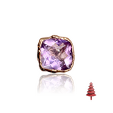 Microbo Ring With Amethyst Cushion Cut