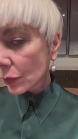 18 kt Rose Gold Big Freshwater Rose  pearls