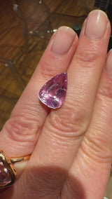 Kunzite pear shape