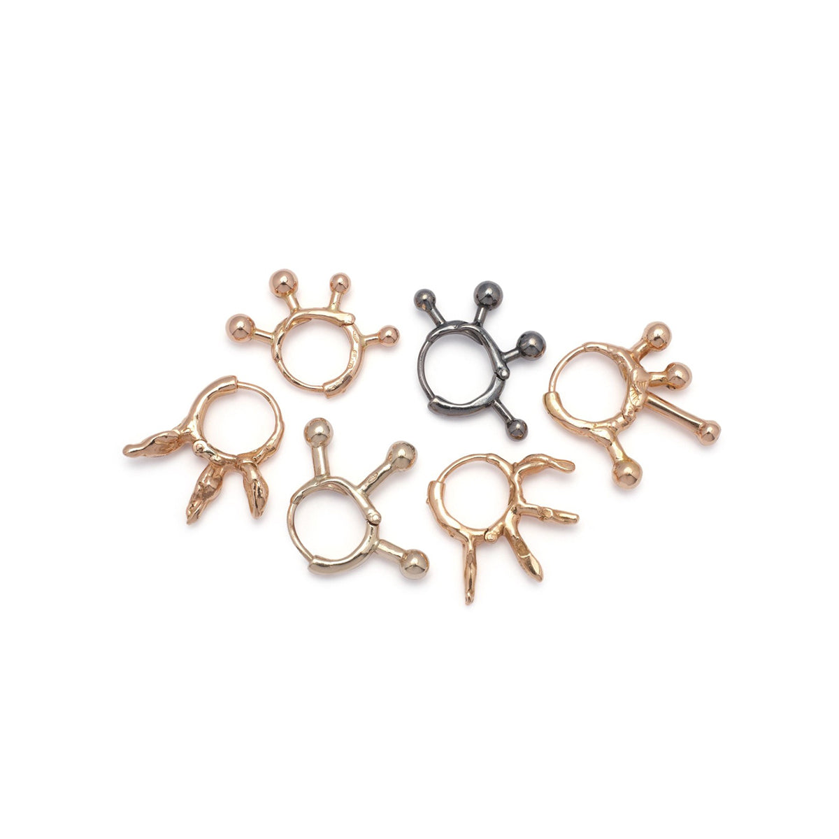 Rose Gold Afro Earring
