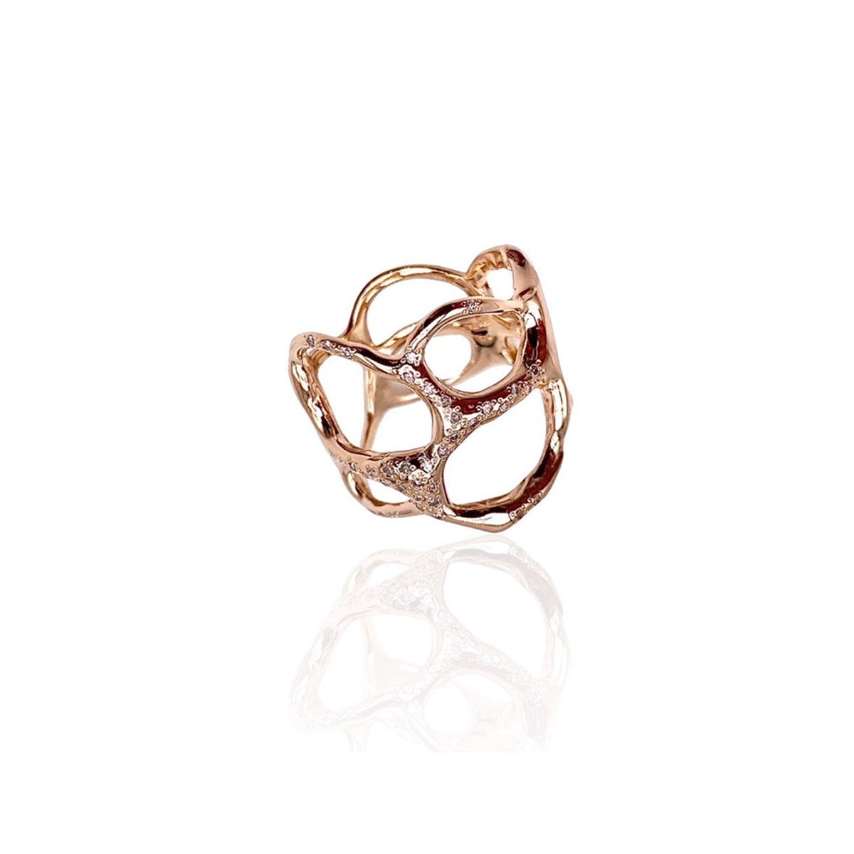 Puffy Reticolo Ring