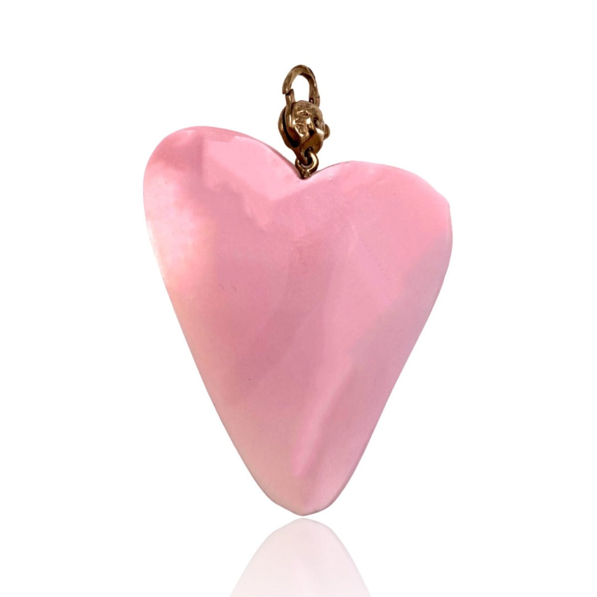 Silver Shell Heart Pendant