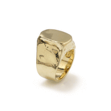 Yellow Gold  Oval Chevalier ring
