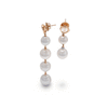 Pearls earrings and Natural Zircon