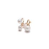 18k Rose Gold Afro Earring with Pearls