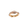 18k Rose Gold Organic Fede and White Diamonds